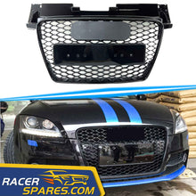 RacerSpares RS-TT Style Gloss Black Honeycomb Grille Front Bumper Grill for AUDI TT 8J 2006-2014 fg138