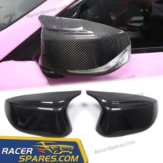 Real Carbon Fiber Mirror Cover Caps M Style for Infiniti Q50 Q60 Q70 QX30 Replacement 2014-2021 mc137