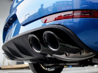 Black Rear Exhaust Tips for Porsche Macan Base 2.0L 2019-2023