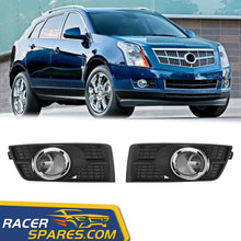 RacerSpares Front Bumper Fog Lights Lamps Set w/Switch + Harness For 2010-2016 Cadillac SRX