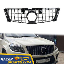 GT Style Front Grill Grille For Mercedes-Benz X166 GL 2013-2016 Chrome/Black