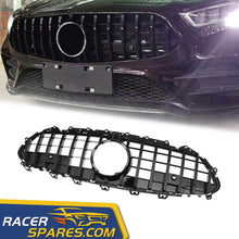 RacerSpares GT Style Front Radiator Grille Grill For Mercedes Benz CLS C257 W257 2019-2022 Gloss Black