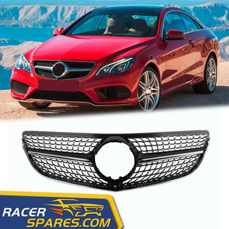 RacerSpares Diamond Style Front Grille Grill for Mercedes W207 E-CLASS Coupe facelift 2014-2017