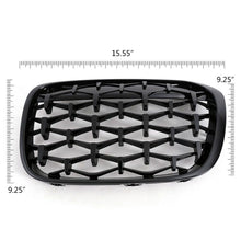 RacerSpares Front Kidney Grille Diamond Grill Glossy Black For BMW F48 F49 X1 Series 2016-2019