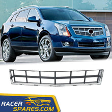 RacerSpares Chrome Front Bumper Grille Chrome & Black Lower Grill End for 2010-2012 Cadillac SRX