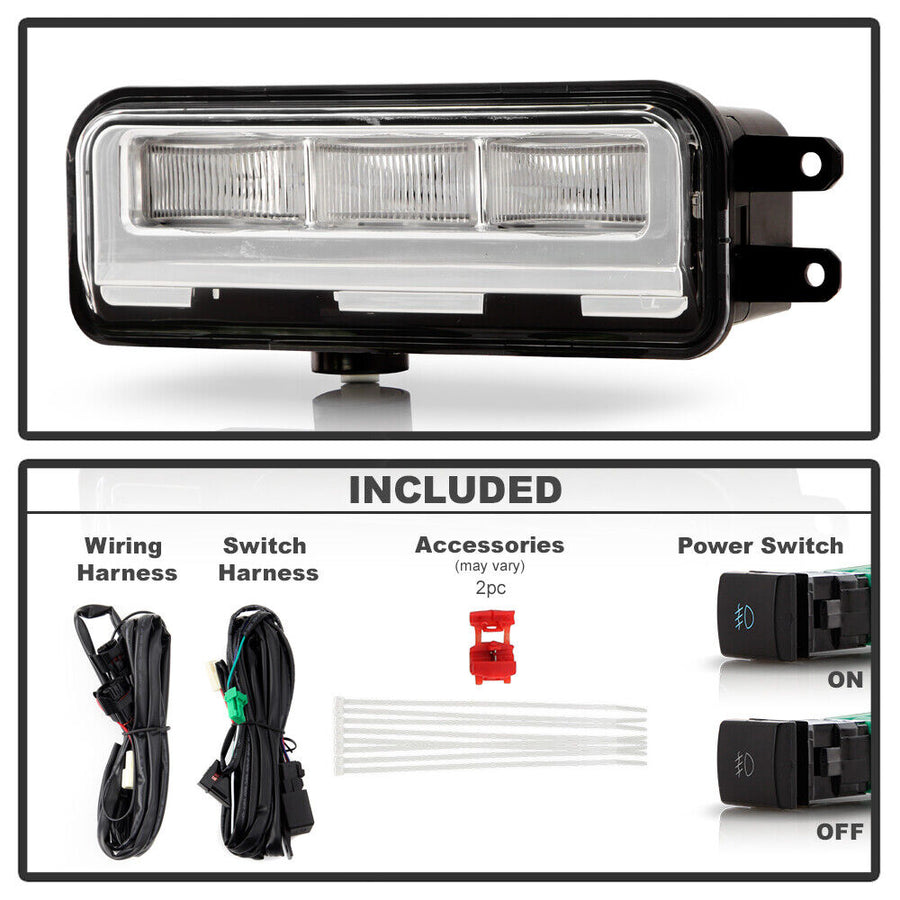 thumbnail image 2 of Pair LED Daytime Running Lights & Fog Lamps For 2022-2025 Toyota Tundra - Turn Signal DRL 2 of 5