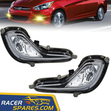 For 2012-2017 Hyundai Accent Front Bumper Fog Lamps Lights Clear w/Bulbs+Wiring