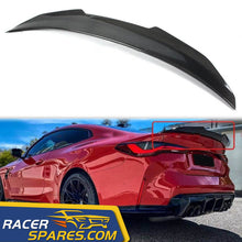 RacerSpares PSM Style Carbon Fiber Trunk Spoiler Wing For BMW G22 4 Series 430i G82 M4 2021 2022