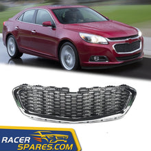 RacerSpares Chrome Front Bumper Grill Grille For Chevrolet Malibu 2014-2016