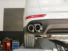 Rear Siver Exhaust Tips For Porsche Cayenne V6 Long Pipe 2014-2017