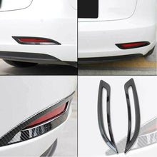 RacerSpares Carbon Fiber Look Rear Fog Light Lamp Cover Trim For Tesla Model 3 2017-2022