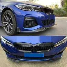 RacerSpares Carbon Fiber Look Front Lip Spoiler Valance For BMW 3 Series G20 M Sport 2019-2022