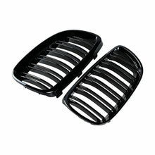 RacerSpares Gloss Black Front Kidney Grill Grille Dual Slats For BMW E92 E93 M3 328i 335i Coupe 2007 2008 2009 2010