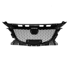 RacerSpares Front Bumper Grille Honeycomb Mesh Grill for Mazda 3 Axela 2014 2015 2016