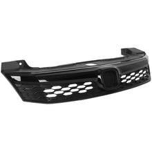 RacerSpares ABS Black Front Bumper Hood Mesh Grille Grill Fit 2012 Civic 4-door Sedan