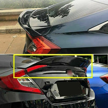 RacerSpares Glossy Black Rear Trunk Spoiler Wing for HONDA CIVIC Sedan 2016-2021