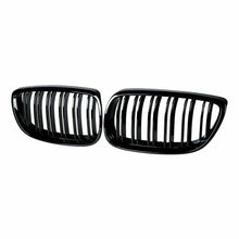 RacerSpares Gloss Black Front Kidney Grill Grille Dual Slats For BMW E92 E93 M3 328i 335i Coupe 2007 2008 2009 2010