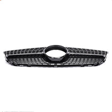 RacerSpares Diamond Grill Front Bumper Grille Fit Mercedes-Benz X204 GLK Facelift LCI 2013 2014 2015 Black Chrome