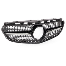 RacerSpares Black Diamond Grille Front Bumper Grill For Mercedes-Benz E-Class W212 Sedan Wagon 2014-2016 w/o front camera