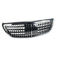 RacerSpares Chrome Front Bumper Grill Grille Maybach Style Fit Mercedes Benz S-Class W222 Sedan 2014-2020