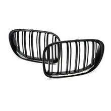 RacerSpares Gloss Black Dual Slats Front Kidney Grille Grill For BMW 7 Series F01 F02 740i 750i 760i 2009-2015