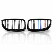 RacerSpares Black M-Color Front Kidney Grill Grille For BMW E92 E93 M3 328i 335i Coupe 2007 2008 2009 2010