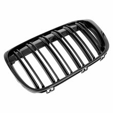 RacerSpares Shiny Gloss Black Front Bumper Kidney Grille For BMW X1 F48 F49 2016-2019