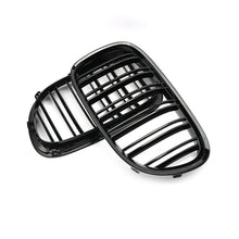 RacerSpares Gloss Black Dual Slats Front Kidney Grille Grill For BMW 7 Series F01 F02 740i 750i 760i 2009-2015