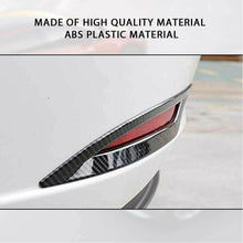 RacerSpares Carbon Fiber Look Rear Fog Light Lamp Cover Trim For Tesla Model 3 2017-2022