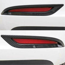 RacerSpares Carbon Fiber Look Rear Fog Light Lamp Cover Trim For Tesla Model 3 2017-2022