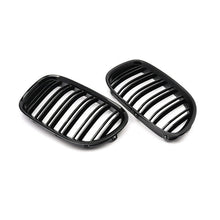 RacerSpares Gloss Black Dual Slats Front Kidney Grille Grill For BMW 7 Series F01 F02 740i 750i 760i 2009-2015