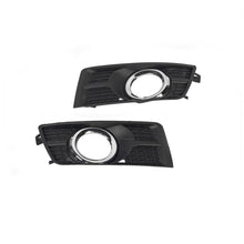 RacerSpares Pair Front Fog Light Grille Cover Bezel Trim Chrome For 10-16 Cadillac SRX