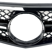 RacerSpares AMG Style Front Bumper Grille Grill Black For Mercedes Benz W204 C300 C180 C350 C200 2008-2014 w/o Camera