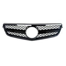 RacerSpares AMG Style Front Bumper Grille Grill Black For Mercedes Benz W204 C300 C180 C350 C200 2008-2014 w/o Camera