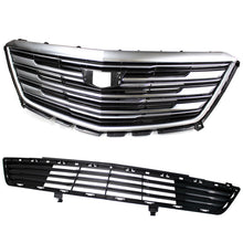 RacerSpares Front Bumper Grill Upper + Lower Radiator Grille for Cadillac Xt5 2016-2019