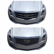 RacerSpares Front Radiator Upper Grill Overlay Chrome Bumper Grille for Cadillac ATS 2015-2019