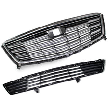 RacerSpares Front Bumper Grill Upper + Lower Radiator Grille for Cadillac Xt5 2016-2019