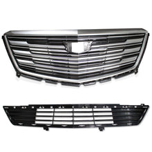 RacerSpares Front Bumper Grill Upper + Lower Radiator Grille for Cadillac Xt5 2016-2019