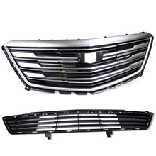 RacerSpares Front Bumper Grill Upper + Lower Radiator Grille for Cadillac Xt5 2016-2019