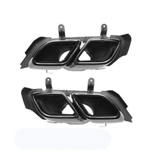 RacerSpares Black Stainless Steel Rear Exhaust Muffler Tips For Cadillac CT5 2020-2023