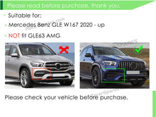 Glossy Black Front Bumper Splitter Air Vent Trim Cover For Mercedes Benz GLE W167 V167 2020-2022 pz73