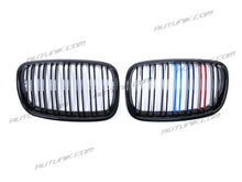 RacerSpares M-Color Glossy Black Front Kidney Grill Grille Dual Slats for BMW E70 X5 E71 X6 2007-2013 fg103