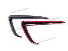 Carbon Fiber ABS Front Fog Light Trim Cover Eyebrow Covers For Tesla Model Y 2020 2021 2022 te12