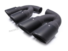 Black Matte Muffler Pipe Exhaust Tip Short Tail End For Porsche Cayenne V8 2011-2014 et102