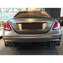 Bumper Diffuser Valance + Chrome Exhaust Tips Fits Mercedes W213 Sedan AMG 2016-2019 di30