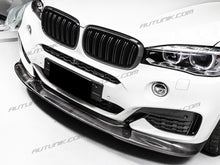 RacerSpares Glossy Black Front Kidney Grille Grill Dual Slats for BMW X5 F15 X6 F16 2014-2018 fg105