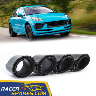 RacerSpares 3 Layer Sport Exhaust Pipe Muffler Tips GTS Style For Porsche Macan S 3.0L engine 2014-2022 et197