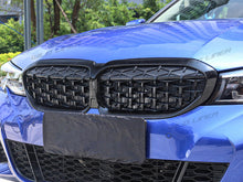 M340i Style Black Diamond Front Kidney Grille Grill for BMW G20 G21 W/O Camera fg110