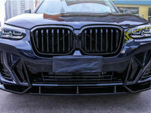 Glossy Black Front Kidney Grille Grill for BMW X3 G01 X4 G02 2022+ w/o Camera fg215