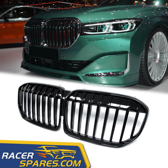 Glossy Black Front Kidney Grill Grille For BMW 7-Series G11 G12 LCI 2019 - 2023 fg173